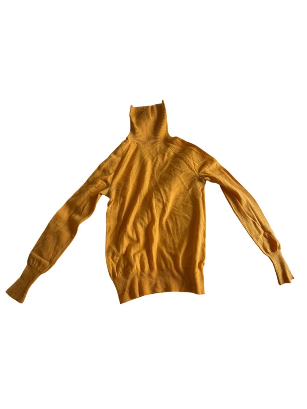 J. Crew Mustard Turtleneck Sweater